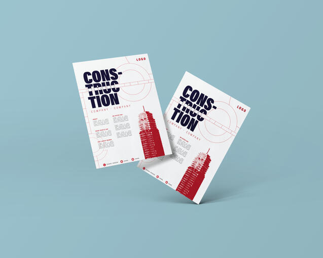 Business Flyer with for Construction Company